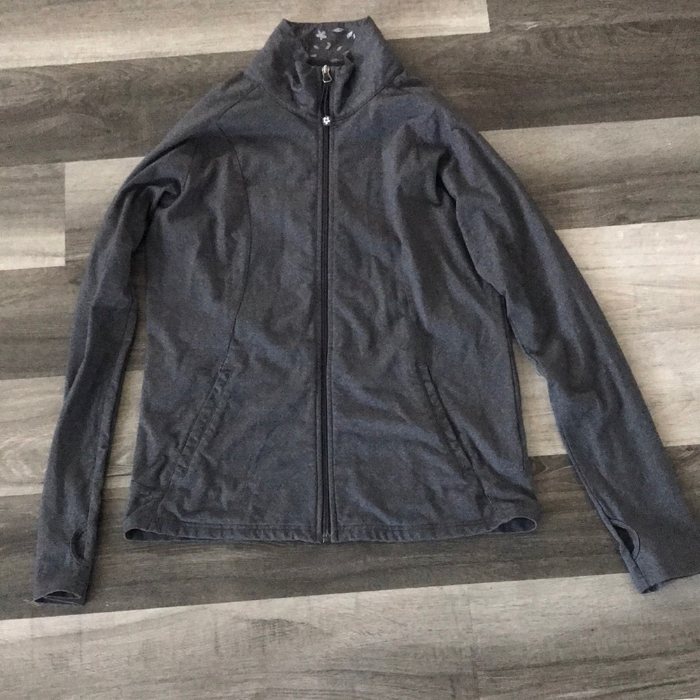 Women's Charcoal Gray Full-Zip Jacket